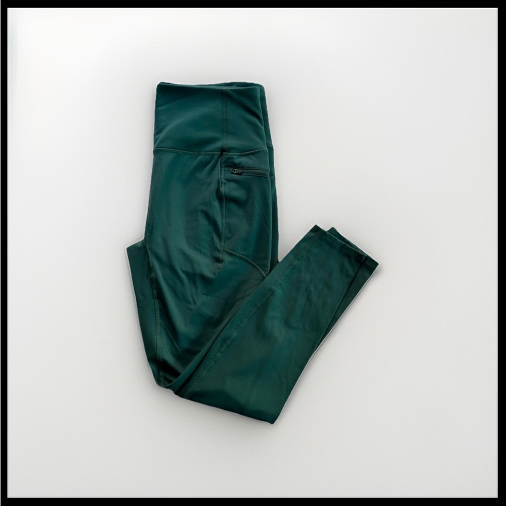 All in Motion Target Women's Flex 7/8 Leggings Green Large L With Pockets